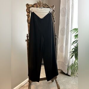 Black palazzo pants sequin trim size 10